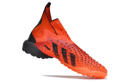 Adidas Predator Freak+ TF High-Tops Soccer Shoes - Orange/Black