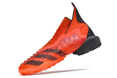 Adidas Predator Freak+ TF High-Tops Soccer Shoes - Orange/Black