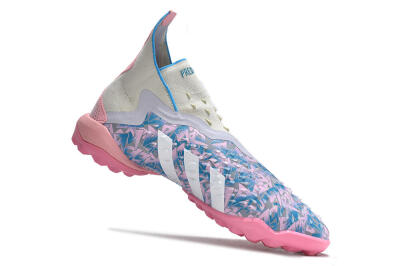 Adidas Predator Freak+ TF High-Tops Soccer Shoes - Purple/Pink/White