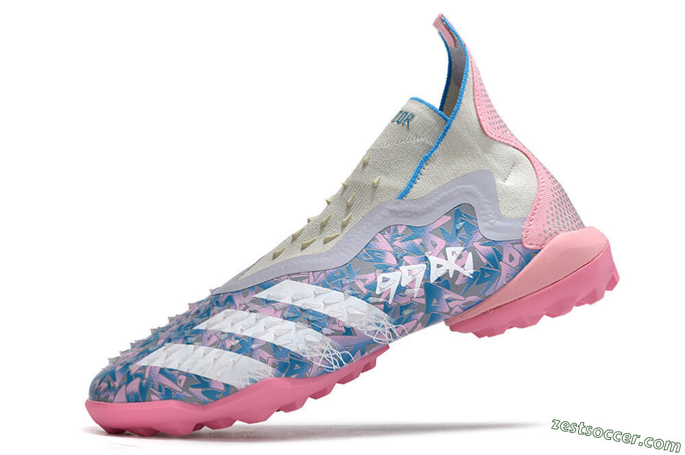 Adidas Predator Freak+ TF High-Tops Soccer Shoes - Purple/Pink/White 5