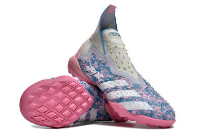 Adidas Predator Freak+ TF High-Tops Soccer Shoes - Purple/Pink/White
