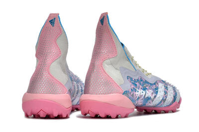 Adidas Predator Freak+ TF High-Tops Soccer Shoes - Purple/Pink/White