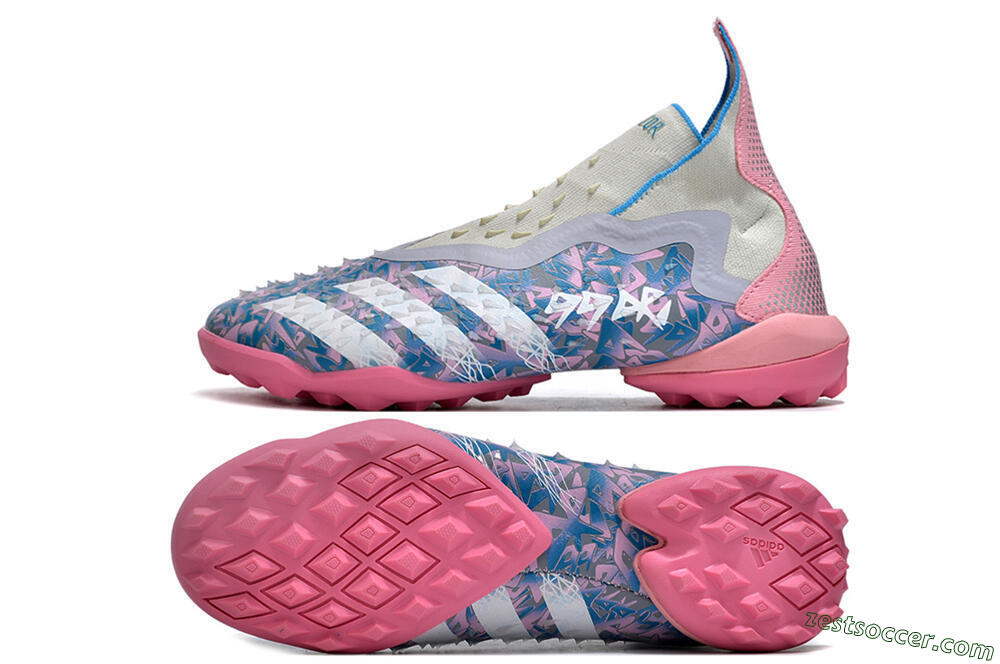 Adidas Predator Freak+ TF High-Tops Soccer Shoes - Purple/Pink/White 1