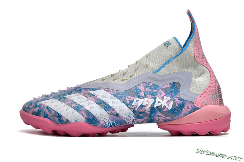 Adidas Predator Freak+ TF High-Tops Soccer Shoes - Purple/Pink/White 2
