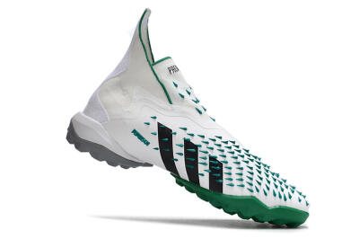 Adidas Predator Freak+ TF High-Tops Soccer Shoes - White/Green/Black