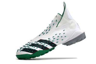 Adidas Predator Freak+ TF High-Tops Soccer Shoes - White/Green/Black