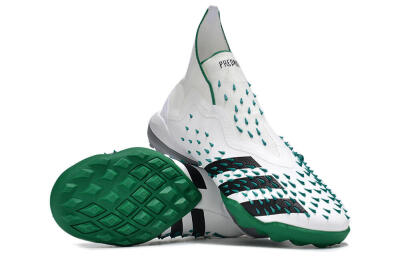 Adidas Predator Freak+ TF High-Tops Soccer Shoes - White/Green/Black