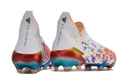 Adidas Predator Freak.1 FG High-Tops Soccer Cleats - White/Rainbow