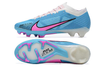 Nike Air Zoom Mercurial Vapor 15 Elite FG Low-Tops Soccer Cleats - Blue/Pink/White