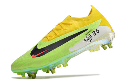 Nike Phantom GX Elite SG Low-Tops Soccer Cleats - Green/Black/Yellow