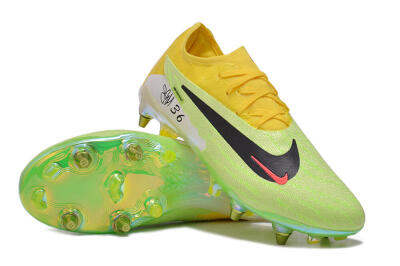 Nike Phantom GX Elite SG Low-Tops Soccer Cleats - Green/Black/Yellow