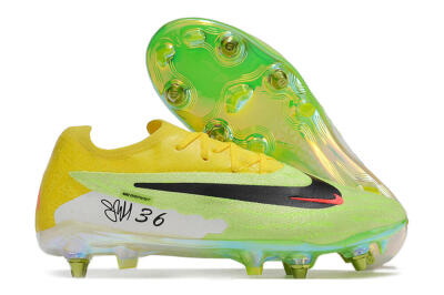 Nike Phantom GX Elite SG Low-Tops Soccer Cleats - Green/Black/Yellow