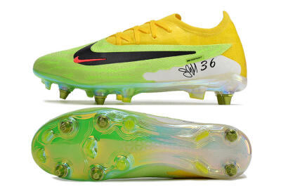 Nike Phantom GX Elite SG Low-Tops Soccer Cleats - Green/Black/Yellow