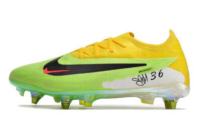 Nike Phantom GX Elite SG Low-Tops Soccer Cleats - Green/Black/Yellow