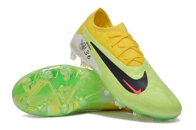 Nike Phantom GX Elite FG Low-Tops Soccer Cleats - Green/Black/Yellow