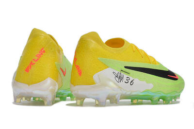 Nike Phantom GX Elite FG Low-Tops Soccer Cleats - Green/Black/Yellow