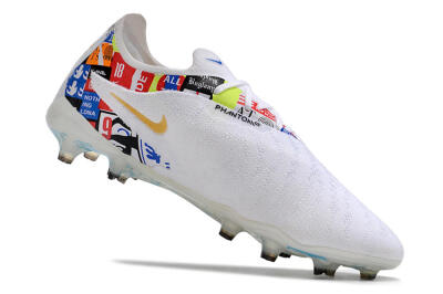 Harry Kane X Nike Phantom GX Elite FG Low-Tops Soccer Cleats - White/Rainbow