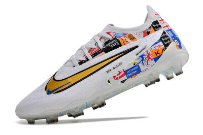 Harry Kane X Nike Phantom GX Elite FG Low-Tops Soccer Cleats - White/Rainbow