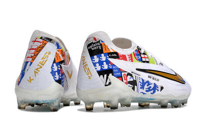 Harry Kane X Nike Phantom GX Elite FG Low-Tops Soccer Cleats - White/Rainbow