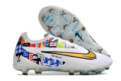 Harry Kane X Nike Phantom GX Elite FG Low-Tops Soccer Cleats - White/Rainbow