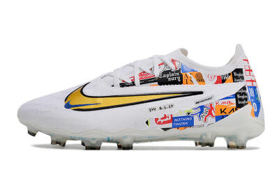 Harry Kane X Nike Phantom GX Elite FG Low-Tops Soccer Cleats - White/Rainbow