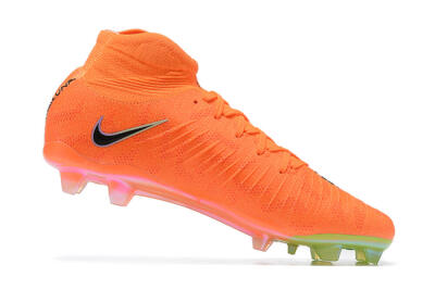 Nike Phantom Luna Elite FG High-Tops Soccer Cleats - Orange/Black/Green