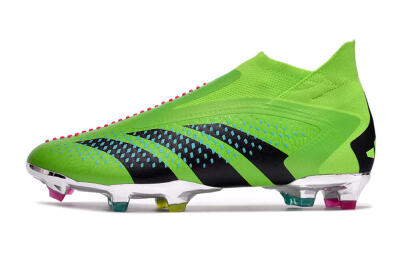 Adidas Predator Accuracy+ FG High-Tops Soccer Cleats - Green/Blue/Black