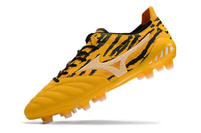 Mizuno Morelia Neo 3 Pro FG Low-Tops Soccer Cleats - Yellow/Black/White