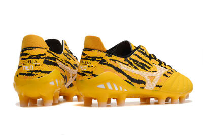 Mizuno Morelia Neo 3 Pro FG Low-Tops Soccer Cleats - Yellow/Black/White
