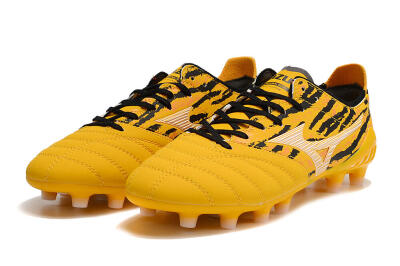 Mizuno Morelia Neo 3 Pro FG Low-Tops Soccer Cleats - Yellow/Black/White