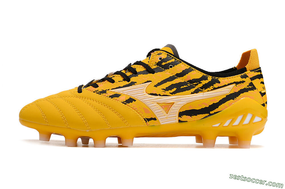 Mizuno Morelia Neo 3 Pro FG Low-Tops Soccer Cleats - Yellow/Black/White 2