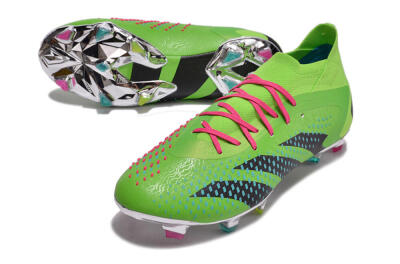 Adidas Predator Accuracy.1 FG High-Tops Soccer Cleats - Green/Blue/Black