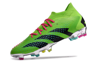 Adidas Predator Accuracy.1 FG High-Tops Soccer Cleats - Green/Blue/Black