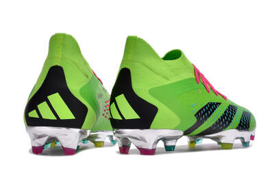 Adidas Predator Accuracy.1 FG High-Tops Soccer Cleats - Green/Blue/Black