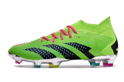 Adidas Predator Accuracy.1 FG High-Tops Soccer Cleats - Green/Blue/Black