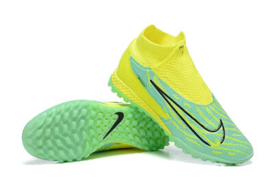 Nike Phantom GX Elite DF TF High-Tops Soccer Shoes - Blue/Black/Yellow