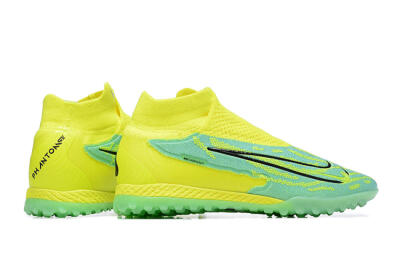 Nike Phantom GX Elite DF TF High-Tops Soccer Shoes - Blue/Black/Yellow
