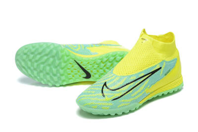 Nike Phantom GX Elite DF TF High-Tops Soccer Shoes - Blue/Black/Yellow