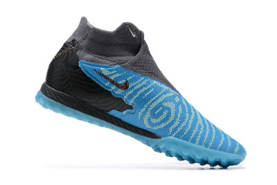 Nike Phantom GX Elite DF TF High-Tops Soccer Shoes - Blue/White/Black