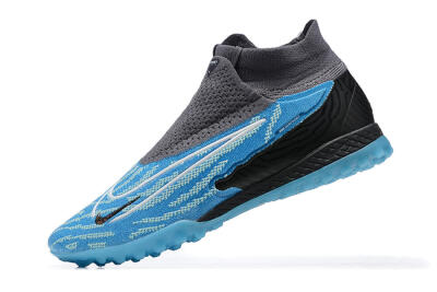 Nike Phantom GX Elite DF TF High-Tops Soccer Shoes - Blue/White/Black