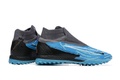 Nike Phantom GX Elite DF TF High-Tops Soccer Shoes - Blue/White/Black