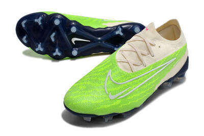 Nike Phantom GX Elite FG Low-Tops Soccer Cleats - Green/White/Beige