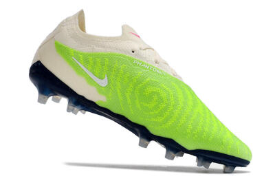 Nike Phantom GX Elite FG Low-Tops Soccer Cleats - Green/White/Beige