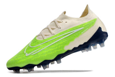 Nike Phantom GX Elite FG Low-Tops Soccer Cleats - Green/White/Beige