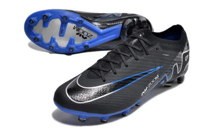Nike Air Zoom Mercurial Vapor 15 Elite AG Low-Tops Soccer Cleats - Black/Blue/White