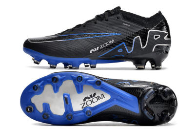Nike Air Zoom Mercurial Vapor 15 Elite AG Low-Tops Soccer Cleats - Black/Blue/White
