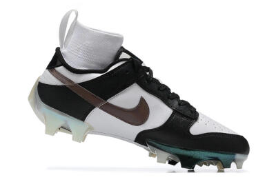 Nike Mercurial Vapor Ede Dunk Panda FG High-Tops Soccer Cleats - White/Black/Brown