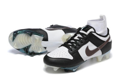 Nike Mercurial Vapor Ede Dunk Panda FG High-Tops Soccer Cleats - White/Black/Brown