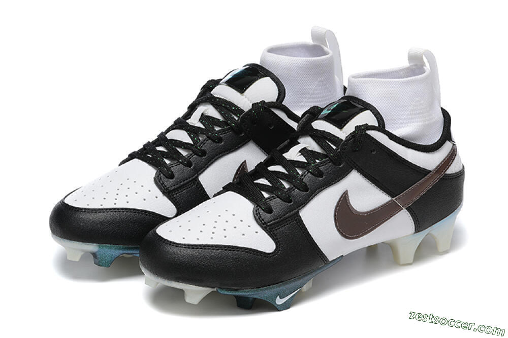 Nike Mercurial Vapor Ede Dunk Panda FG High-Tops Soccer Cleats - White/Black/Brown 9