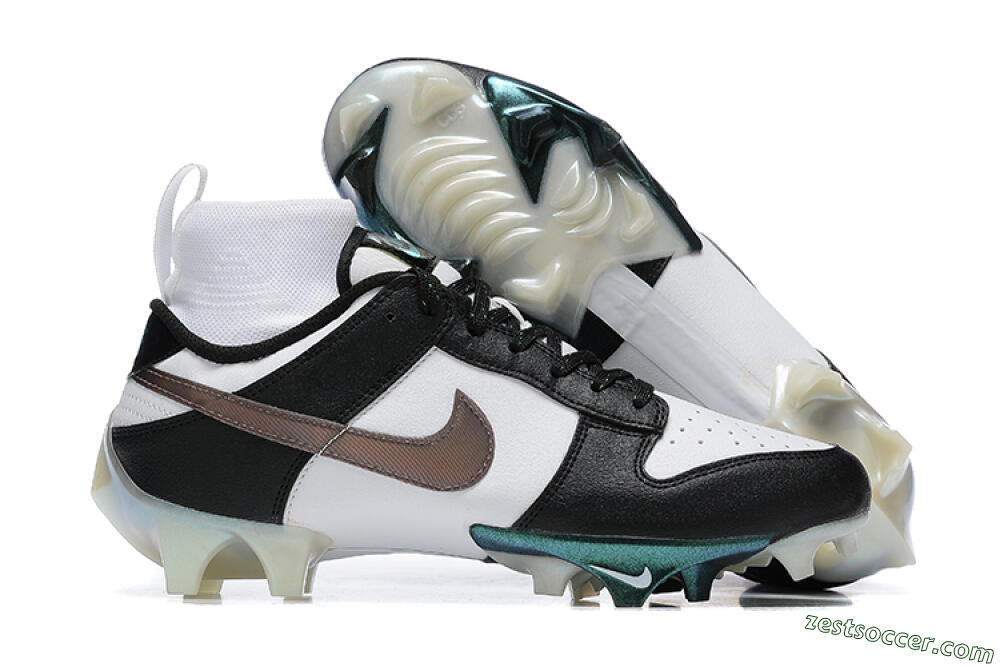 Nike Mercurial Vapor Ede Dunk Panda FG High-Tops Soccer Cleats - White/Black/Brown 0